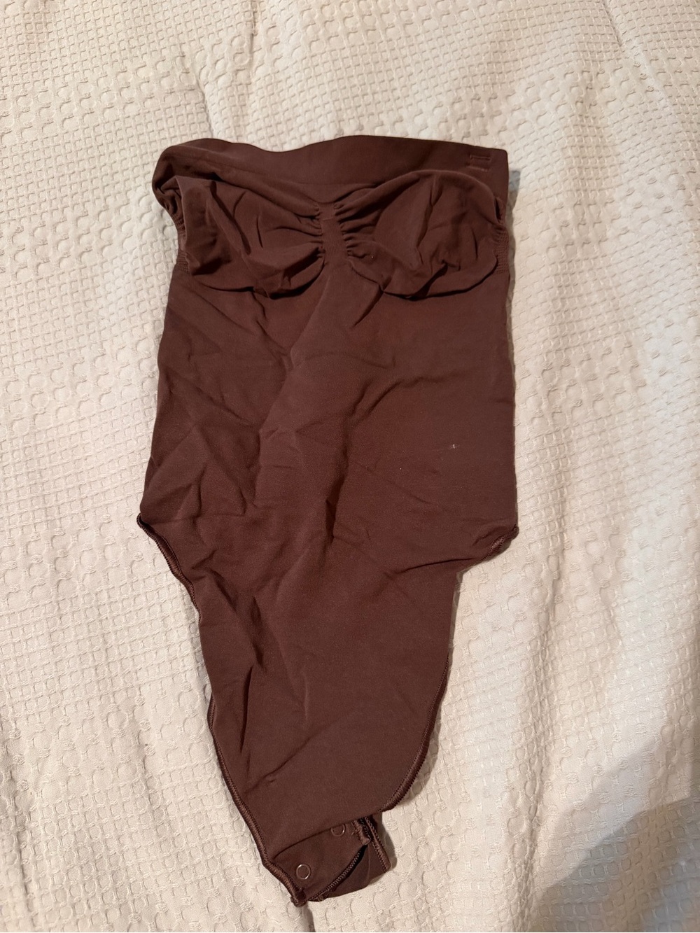 SKIMS Chocolate Strapless Bodysuit